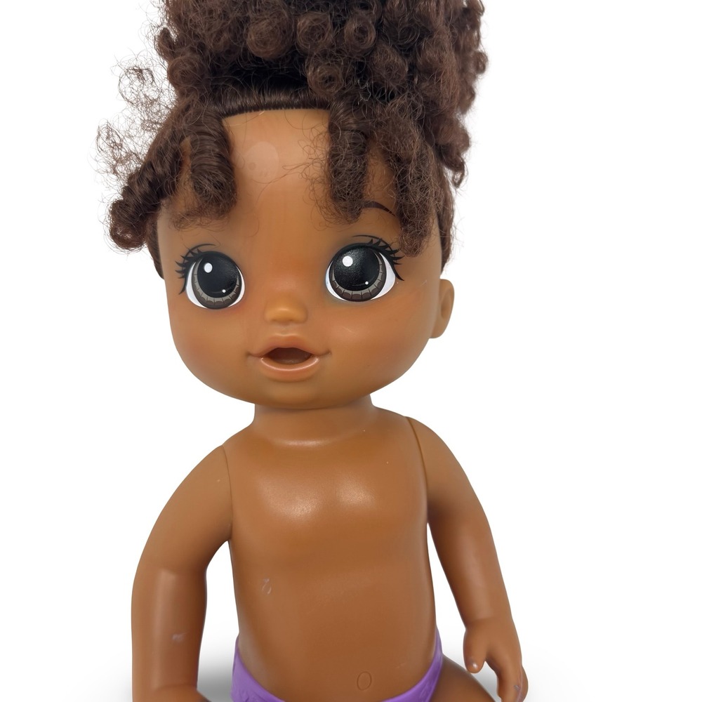 Baby Alive 2022 Doll African American Hasbro Curly Hair Brunette NOT WORKING